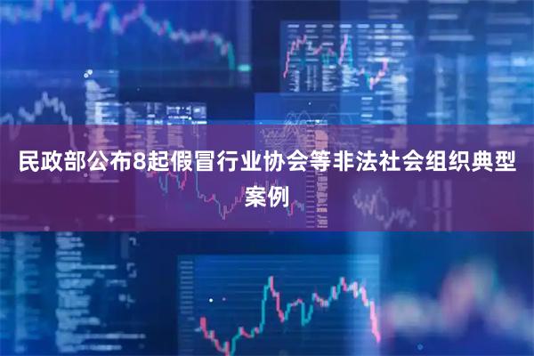 民政部公布8起假冒行业协会等非法社会组织典型案例